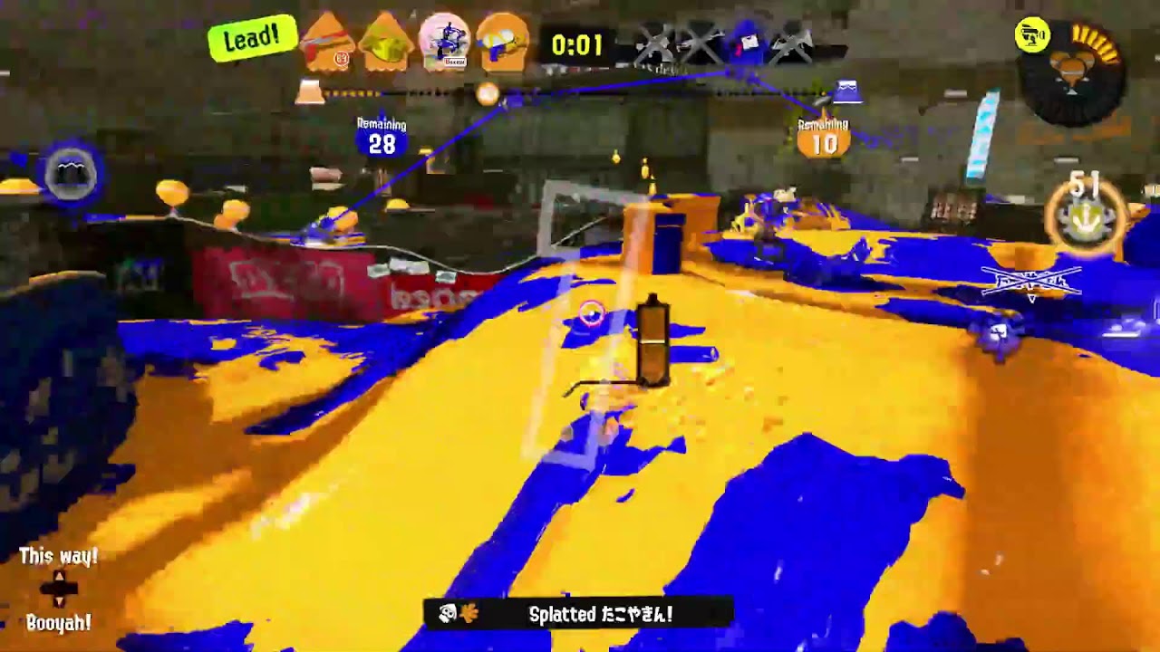 Playing Splatoon 3 (Playing Tank, turf, other game mode)  P.16