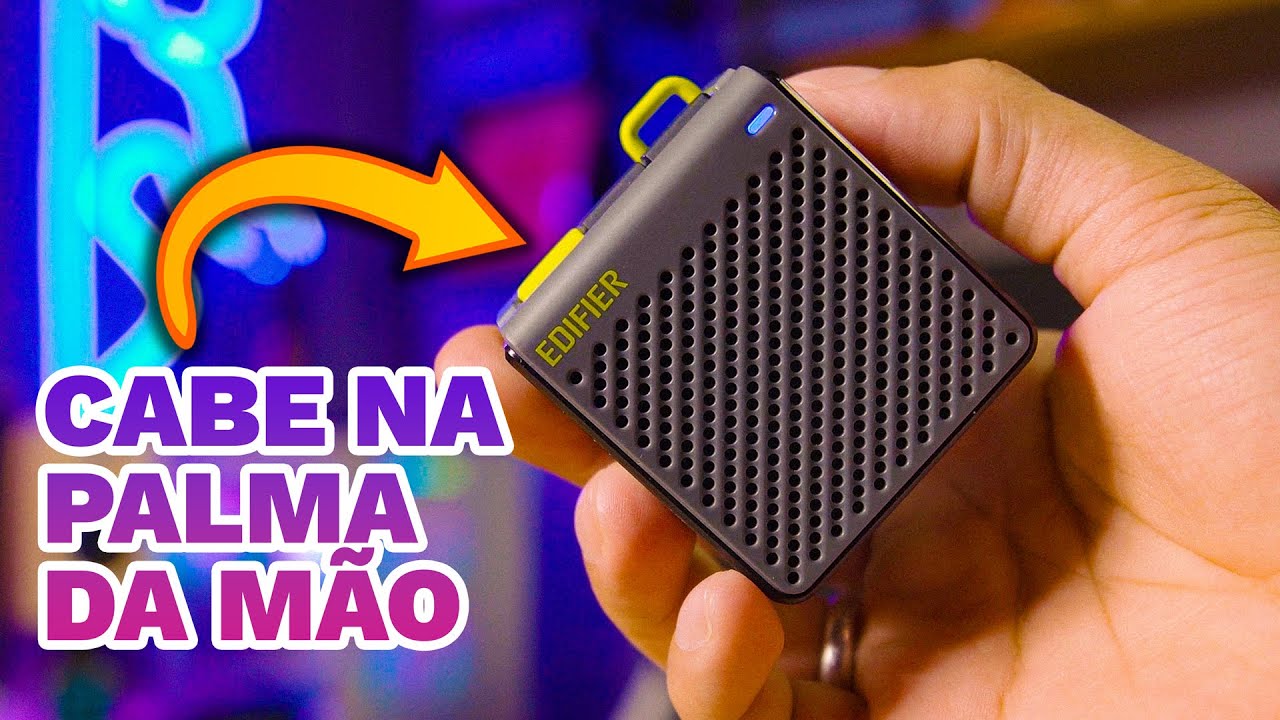 TAMANHO NÃO É DOCUMENTO: EDIFIER MP85! CAIXA DE SOM BLUETOOTH PORTÁTIL 👀