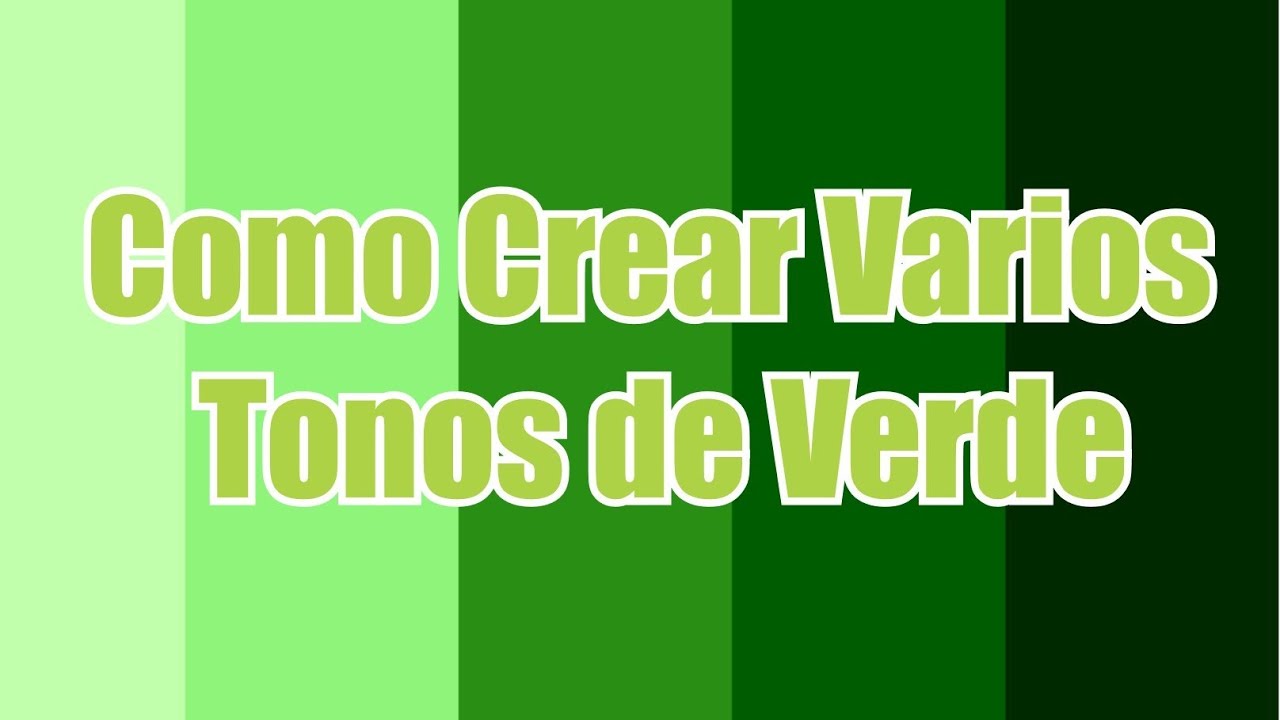 ¿Como Hacer color Verde? 💚 Diferentes Tonos