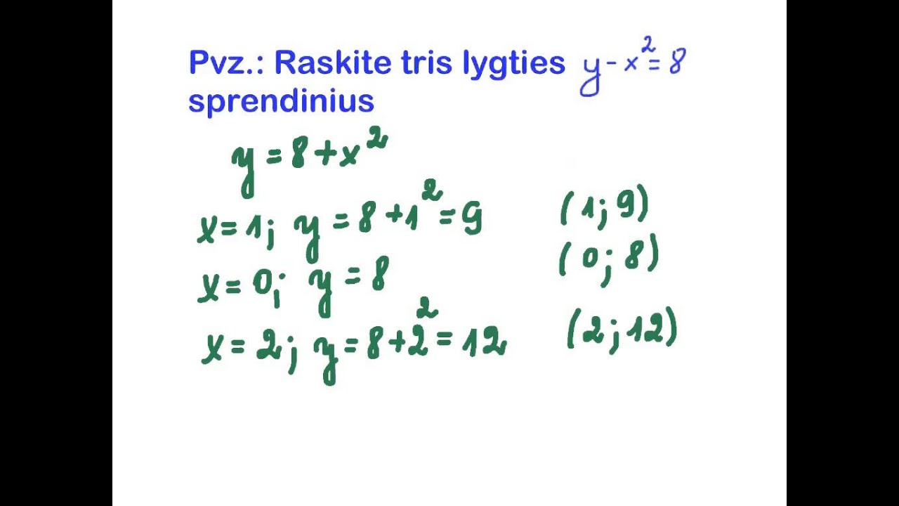 Lygtys su dviem nežinomaisiais