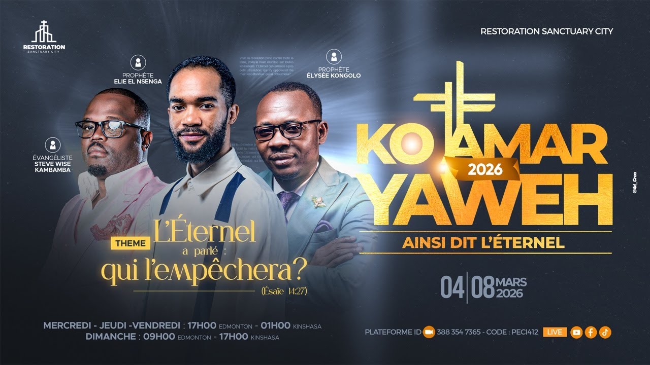 KO AMAR YAHWE 2026 | “L’Éternel a parlé : qui l’empêchera ? | Prophet Elie El Nsenga | RSC_Church
