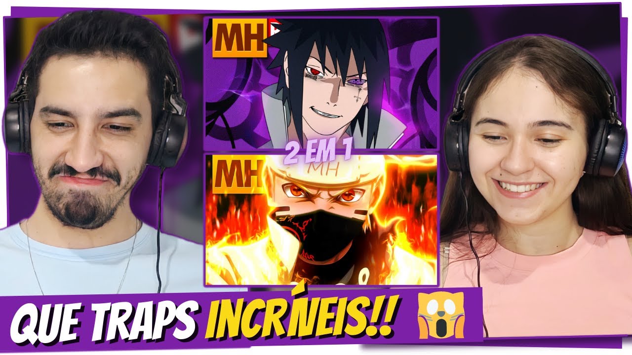 React Tipo Narutin 🍜 e Tipo Sasuke 😎 | Naruto Shippuden | MHRAP (Prod. Sidney Scaccio) | Style Trap