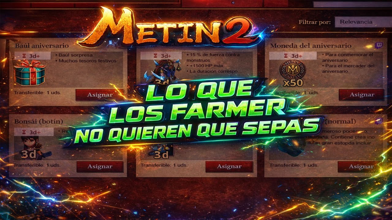 LO QUE LOS FARMER NO QUIEREN QUE SEPAS | Metin2