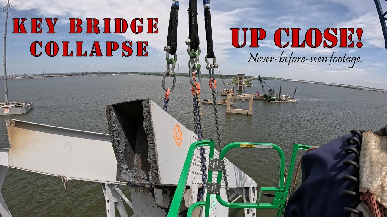 Never-before-seen Key Bridge Collapse & Recovery Pt. 1