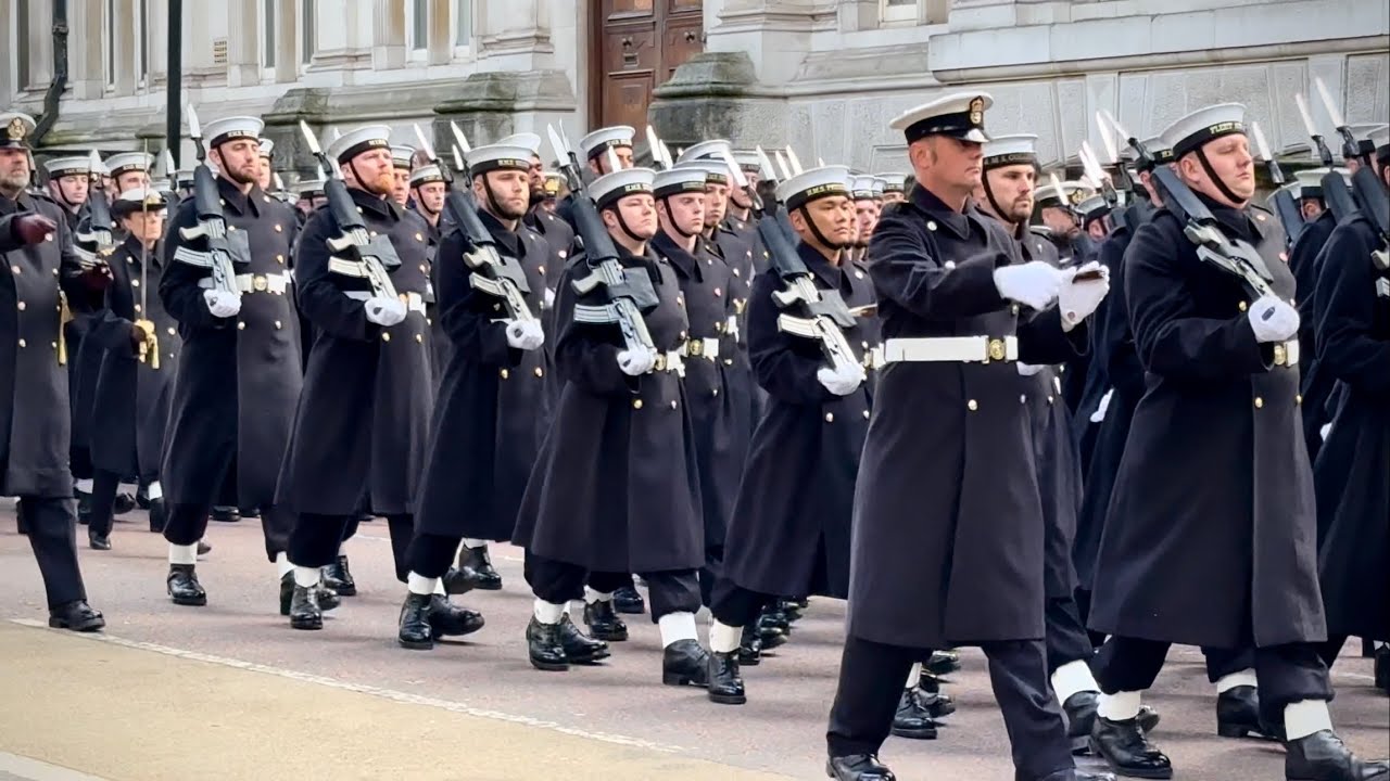 Naval Forces Take To London Streets