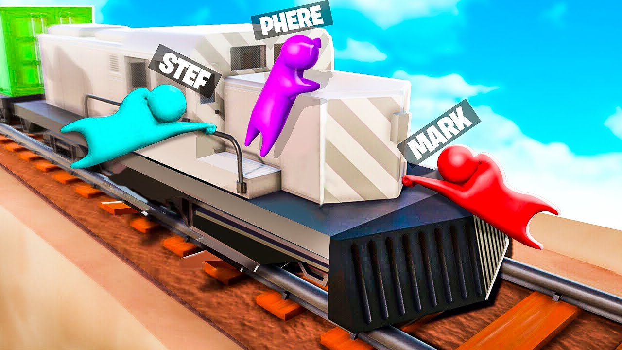 FAI CADERE I TUOI AMICI DAL TRENO E VINCI! - GANG BEASTS