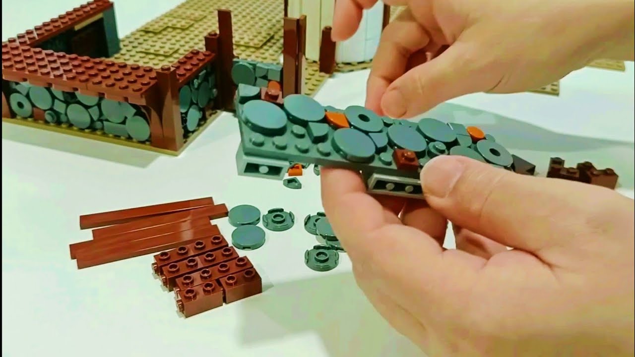 LEGO Castle- Building Medieval Town Hall episode 1 🏡 (base wall)