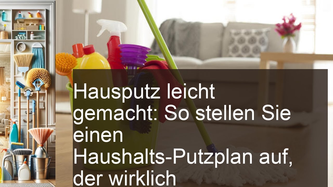 Haushalt Putzplan  Putzplan für die Wohnung  Cleanipedia DE
Cleanipedia 
Cleanipedia