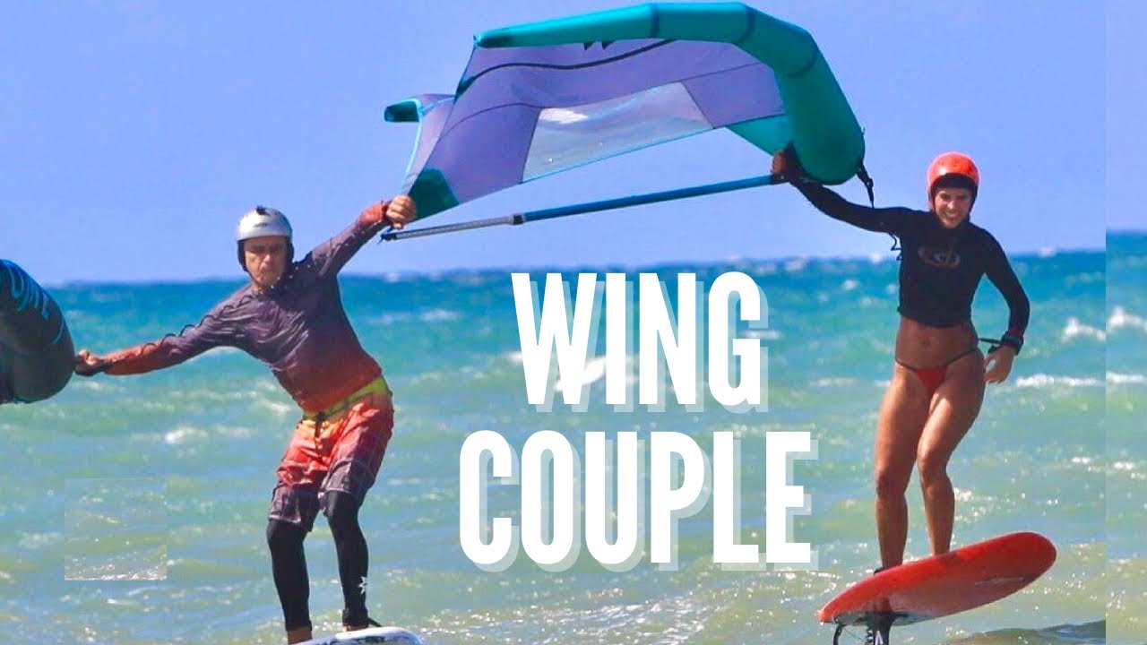 Wing Foil couple | Duotone Echo & Armstrong foils
