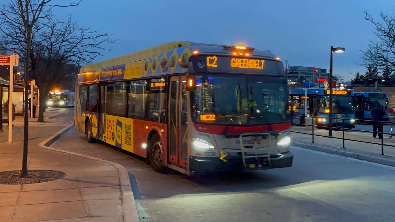 WMATA Metrobus & Montgomery County Transit Ride On Action at Wheaton & Rockville Stations