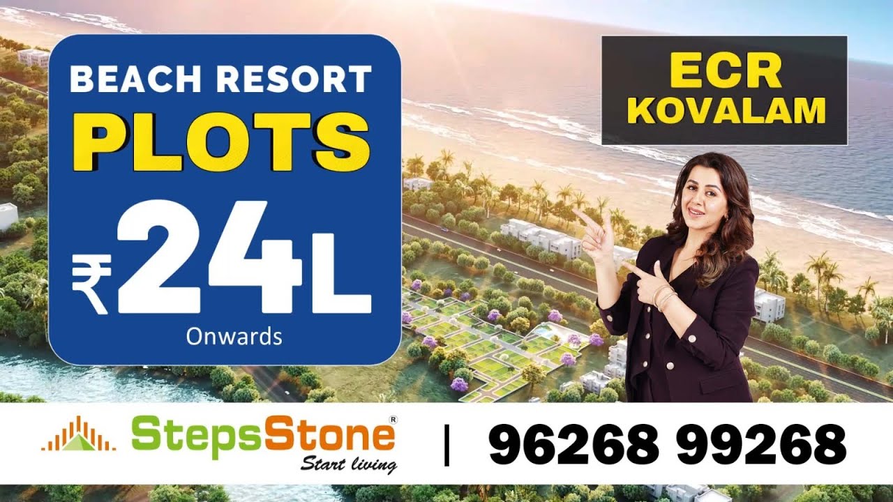 LAUNCH OFFER !! | BEACH RESORT ONROAD PLOTS IN ECR - KOVALAM JUST AT ₹24L* ONWARDS