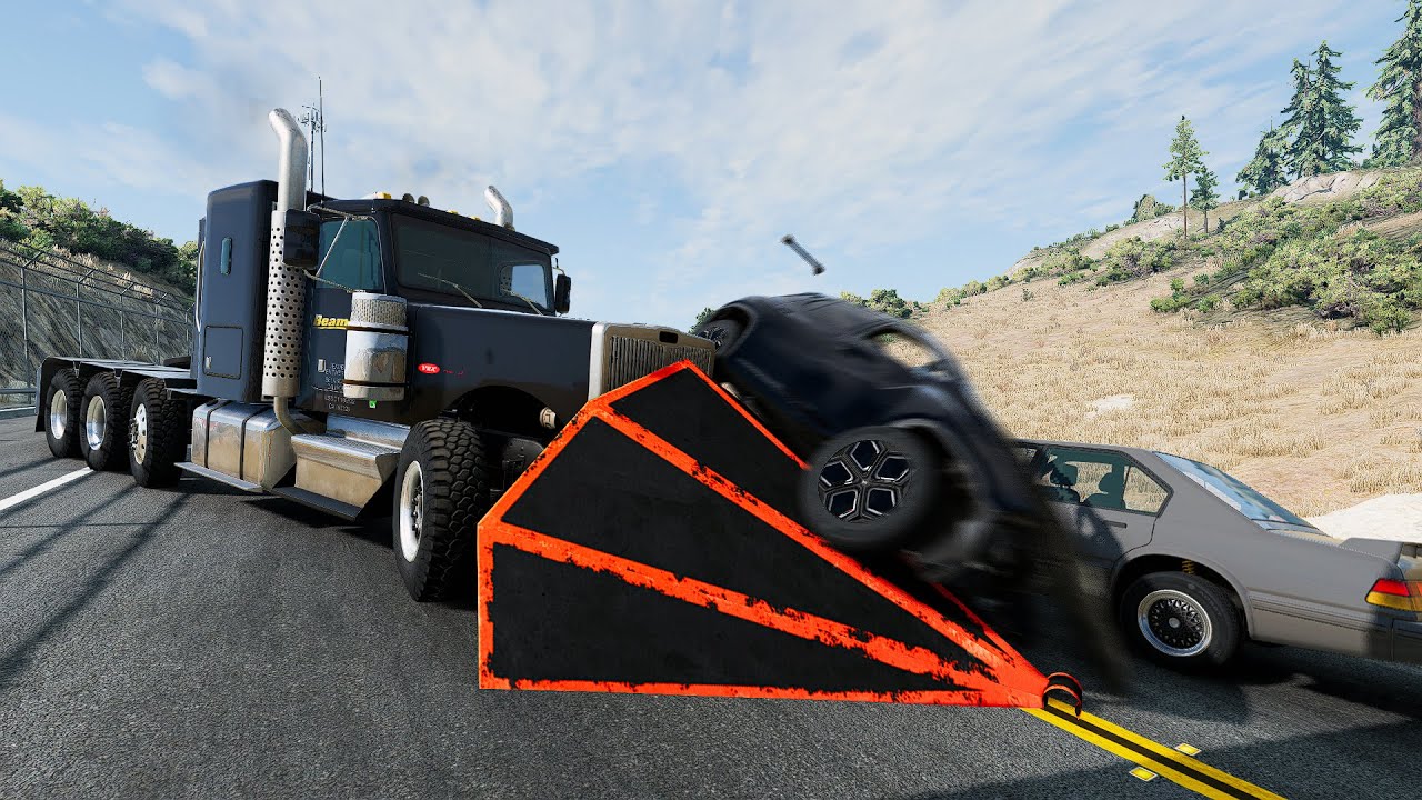 Just Crashes #71 - BeamNG Drive (Ram Plow Madness)