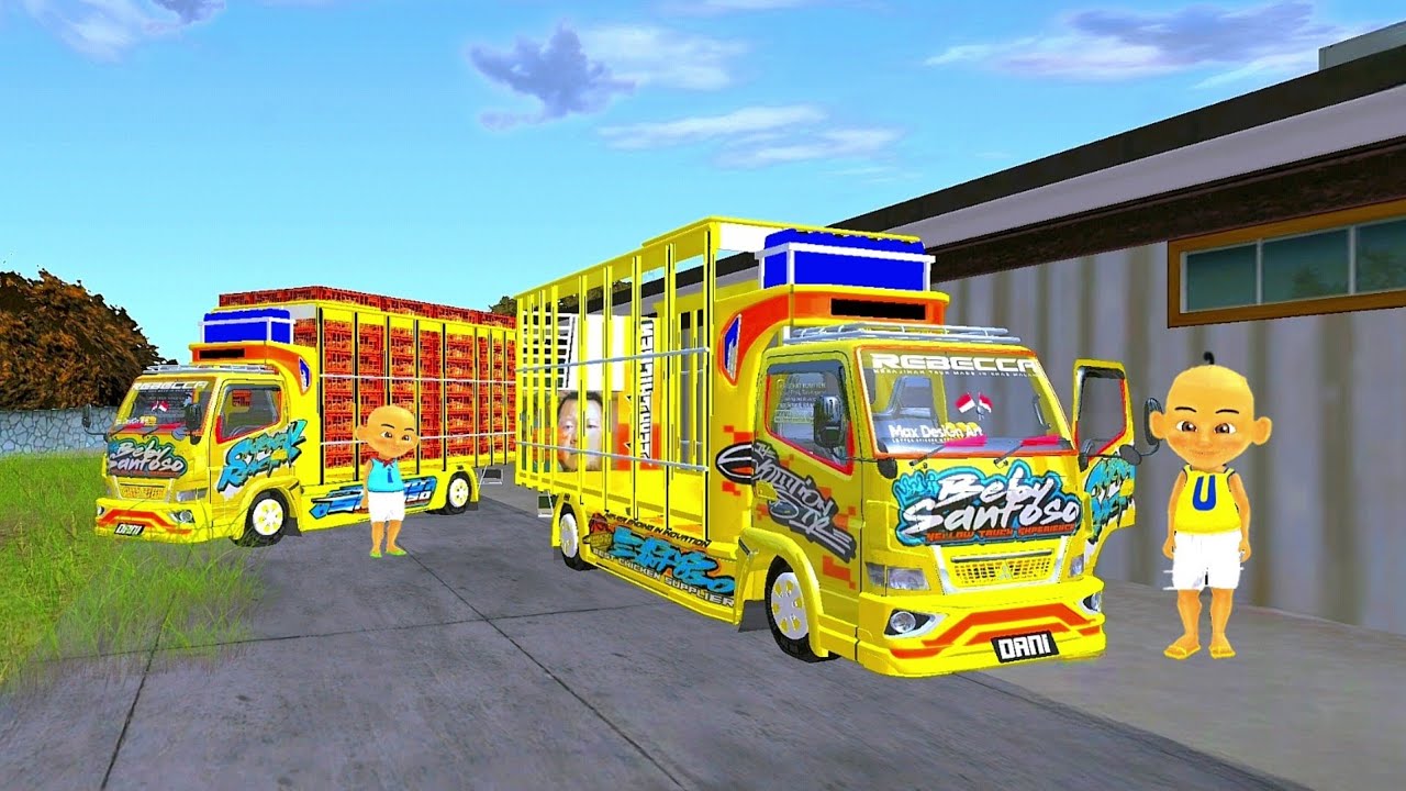 Upin dan Ipin Antar Truk Oleng Ayam Ke toko Ayam Goyeng 😆🤣 upinstori