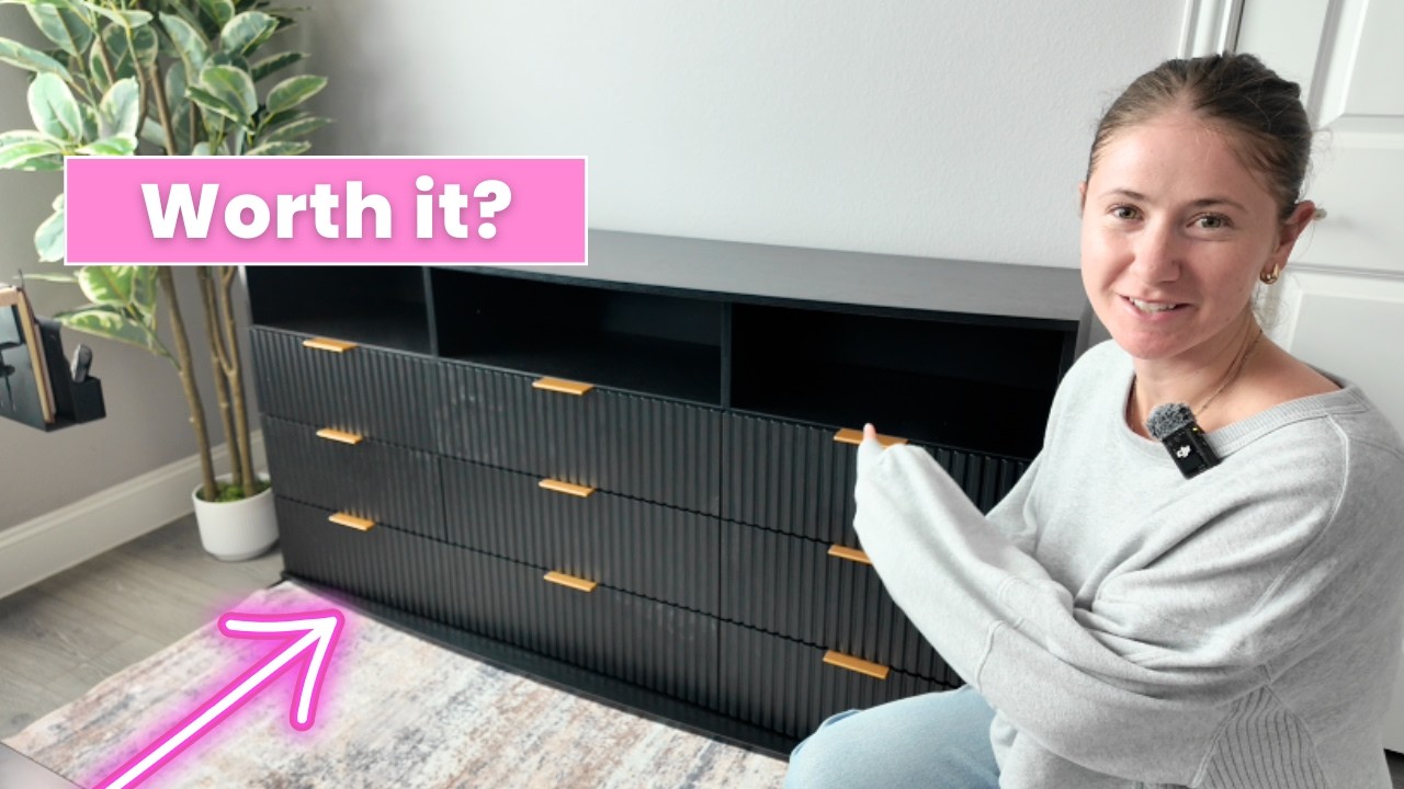 Watch before buying - Gyfimoie Fluted 9 Drawer Dresser