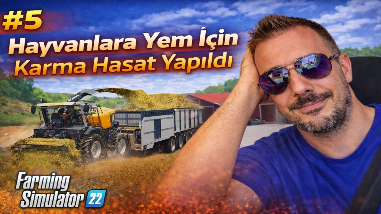 HAYVANLAR İÇİN KARMA HASAT YAPTIM | FARMİNG SİMULATOR 22 | TERRE HAUTE AGRICULTURE | Simulator TV