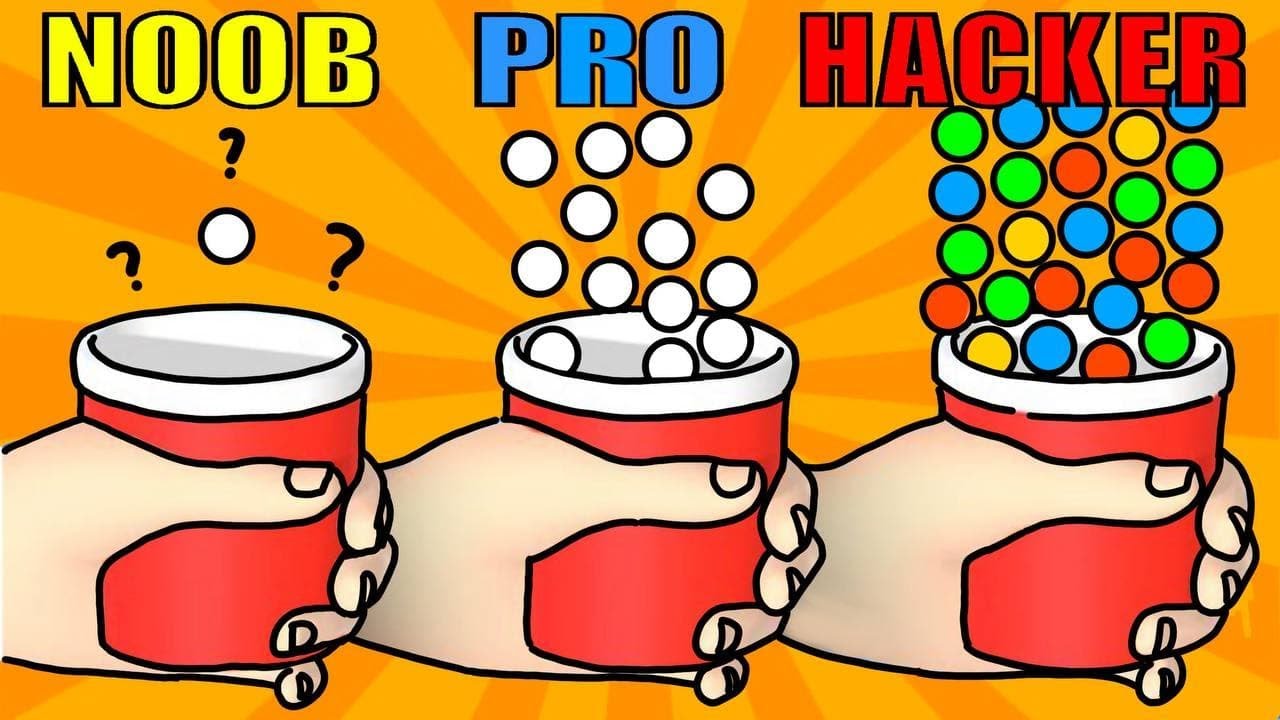 NOOB vs PRO vs HACKER in Bounce and Collect