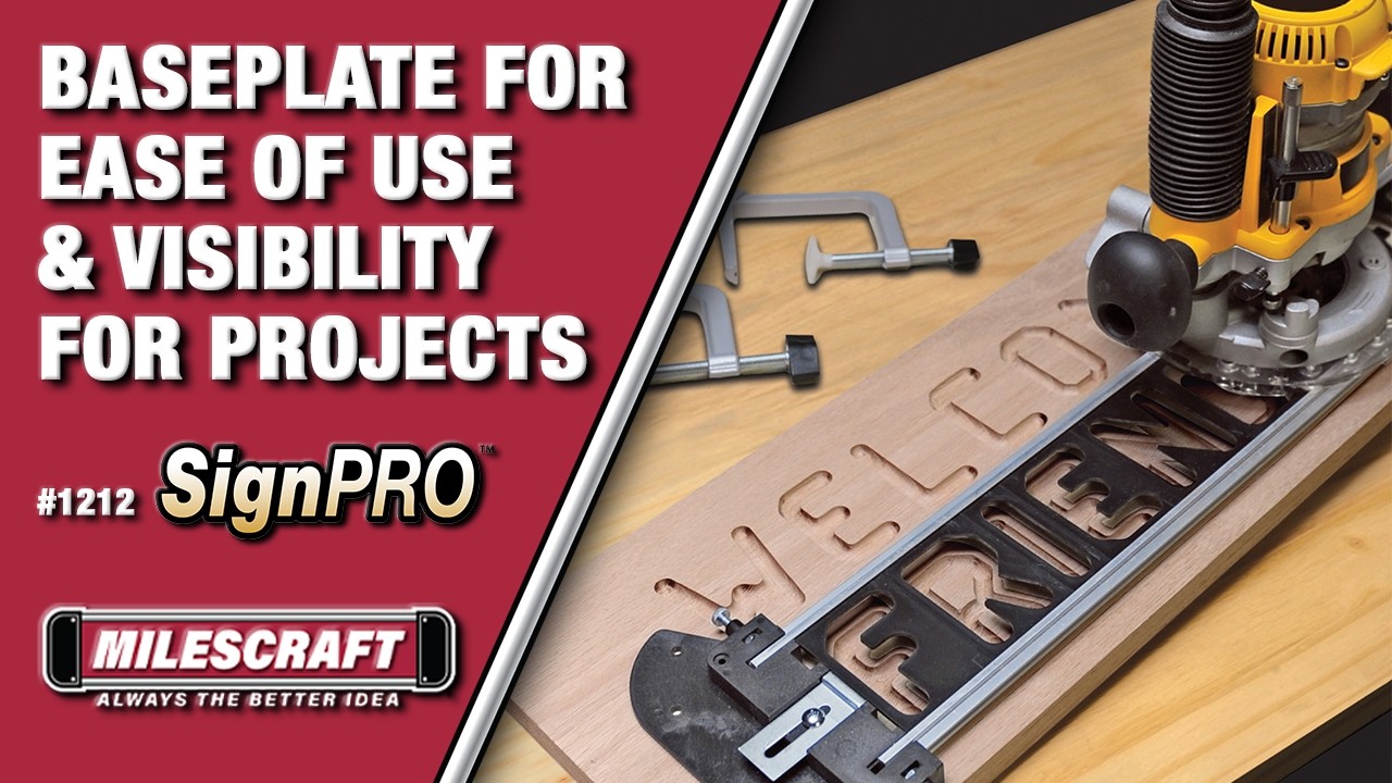 Milescraft 1212 SignPro с новой базовой пластиной TurnLock
