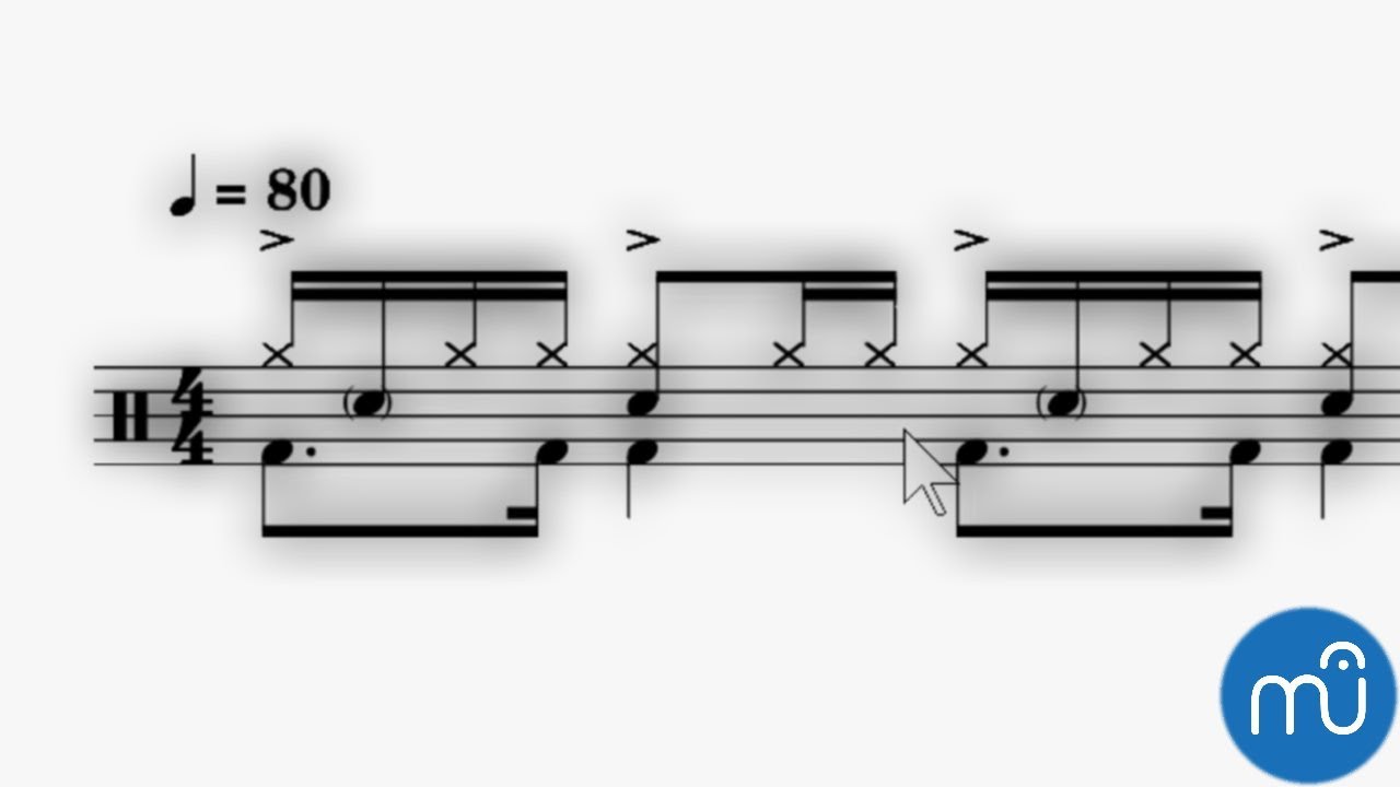 Como hacer partituras para batería / percusión - Musescore