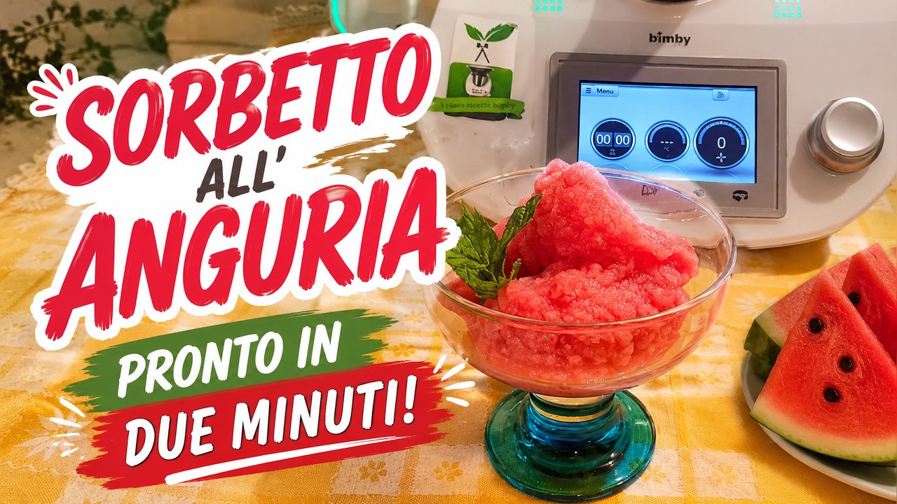 Sorbetto all'anguria bimby per TM5 e TM31