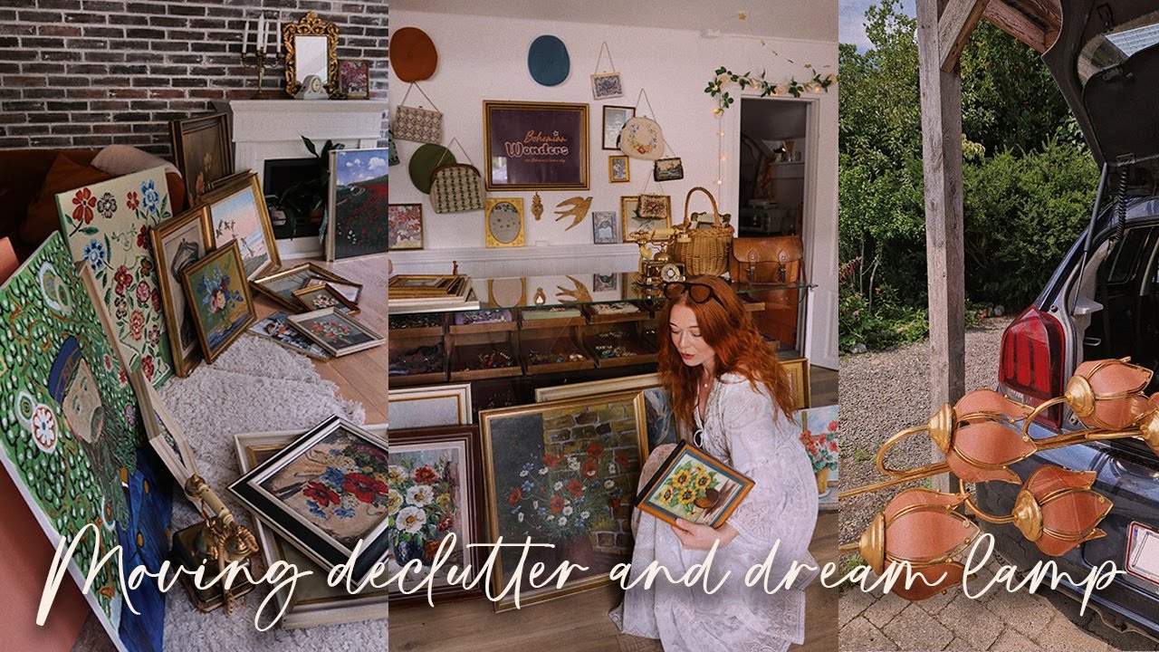 The grand moving declutter begins & finding my dream retro lamp