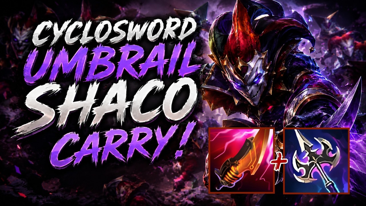 Umbrail Rush Cyclosword Shaco - S16 Master Ranked [League of Legends] Full Gameplay - Infernal Shaco