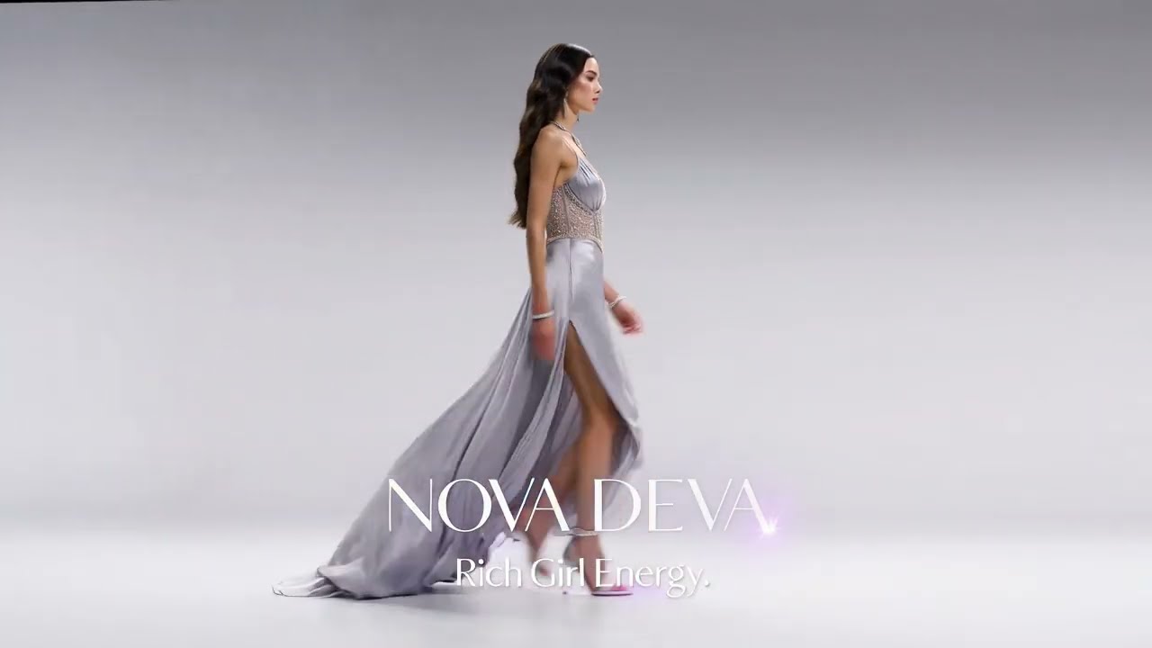 Model Wearing the Perfect Fashion Dress ✨