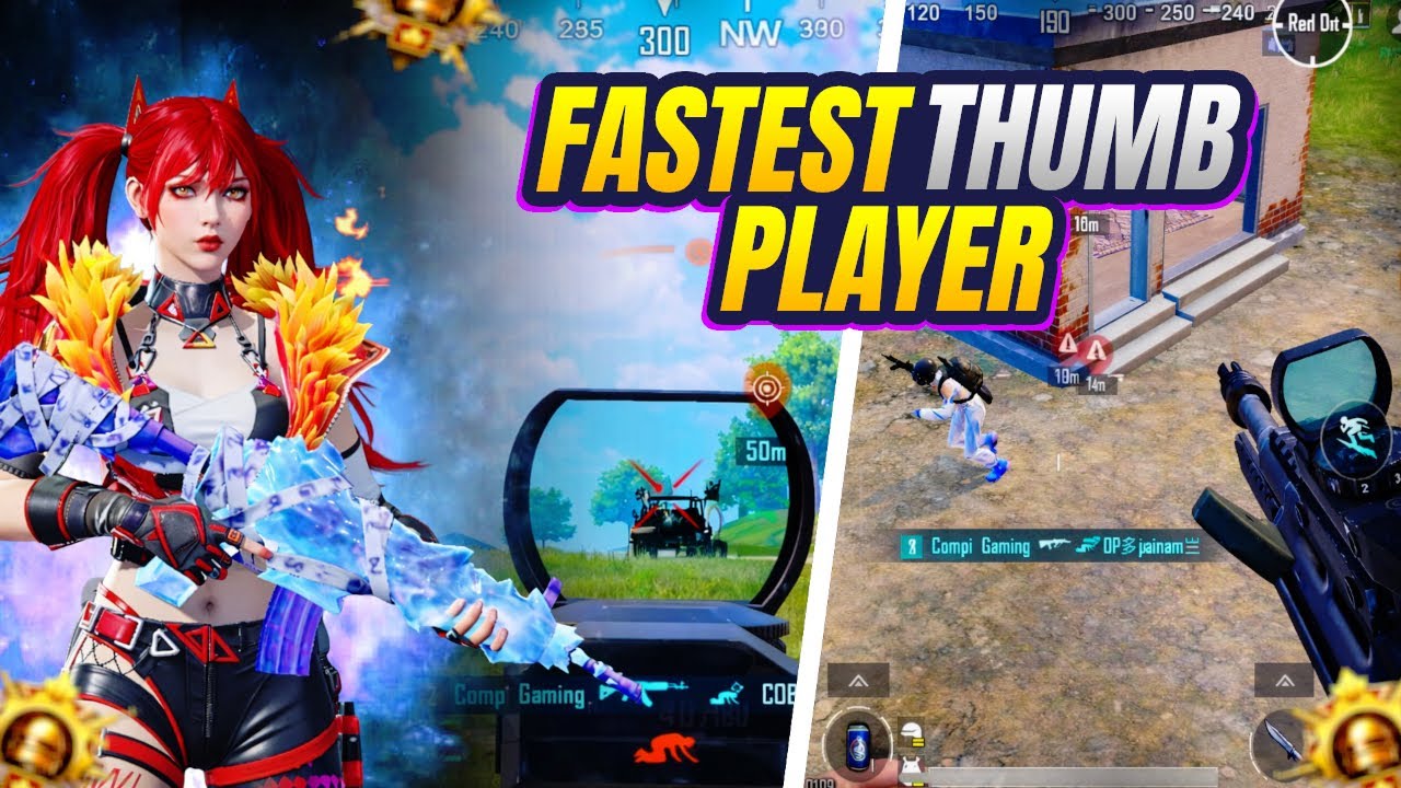 BGMI Fastest Thumb Player 😱 | 1vs4 Clutch Fastest Thumb Control Ever