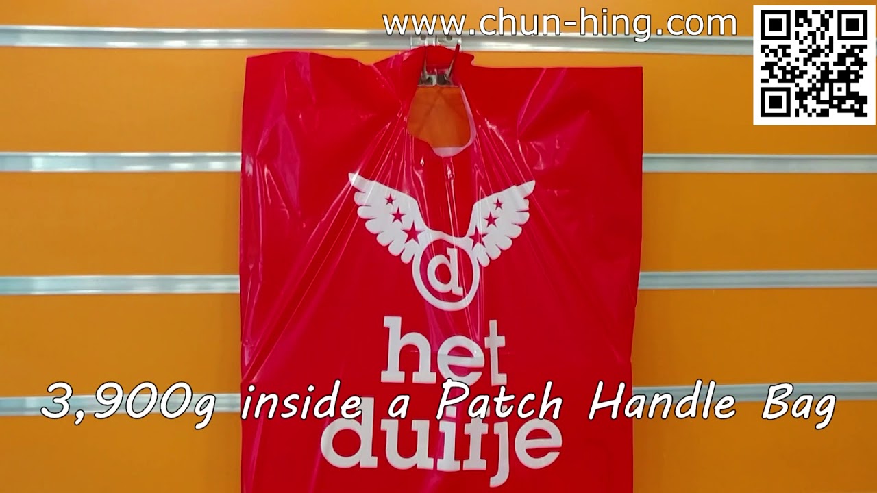 Die cut/ Soft loop/ Patch Handle bag - Chun Hing Plastic Bag Hong Kong