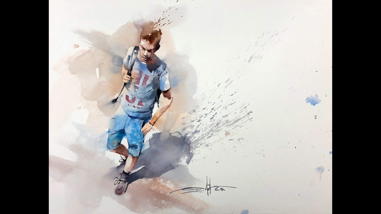 Watercolor Demonstration at the Onis Online Festival / Festival IWS Cangas de Onis