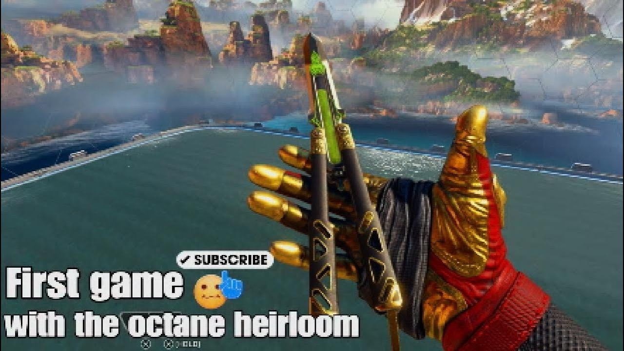 My first game with the octane heirloom in Apex Legends