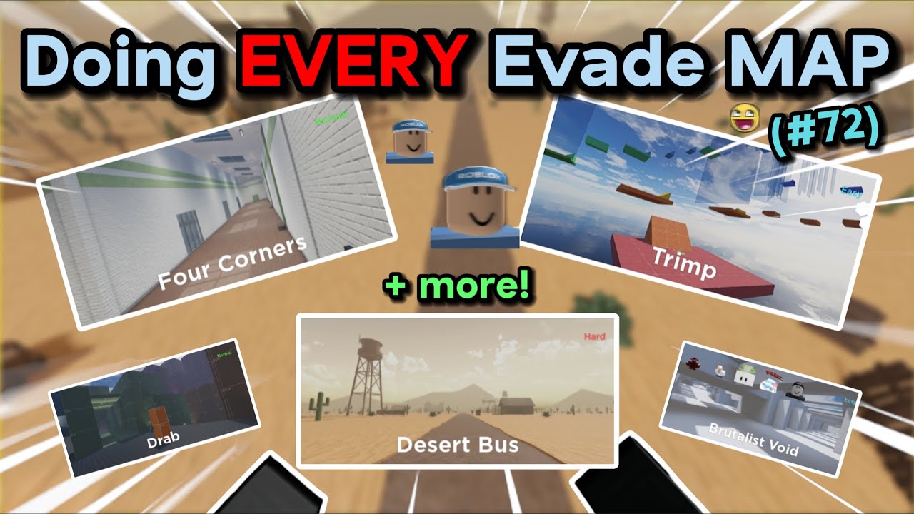 Playing ALL The Evade MAPS - ROBLOX Evade Gameplay (#72)