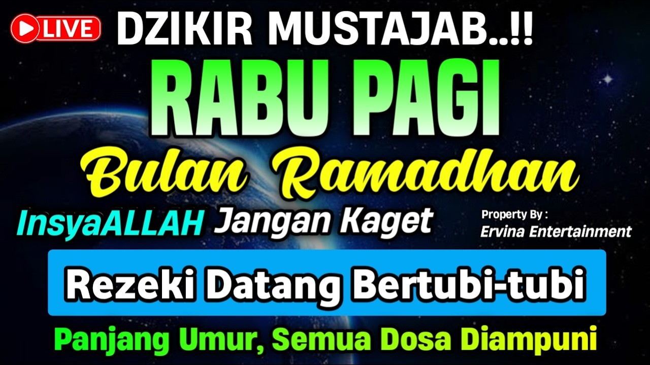DZIKIR PAGI HARI RABU PEMBUKA PINTU REZEKI, ZIKIR PEMBUKA PINTU REZEKI | DZIKIR PAGI