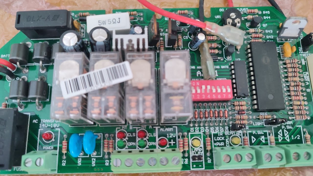 Replace a new main board for auto gate system.
