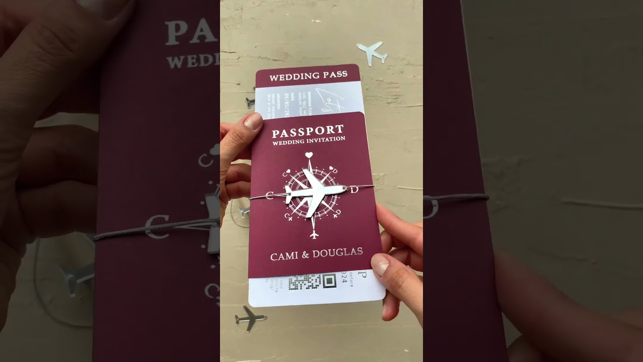 Next stop: Happily Ever After! Here is your passport💌💍