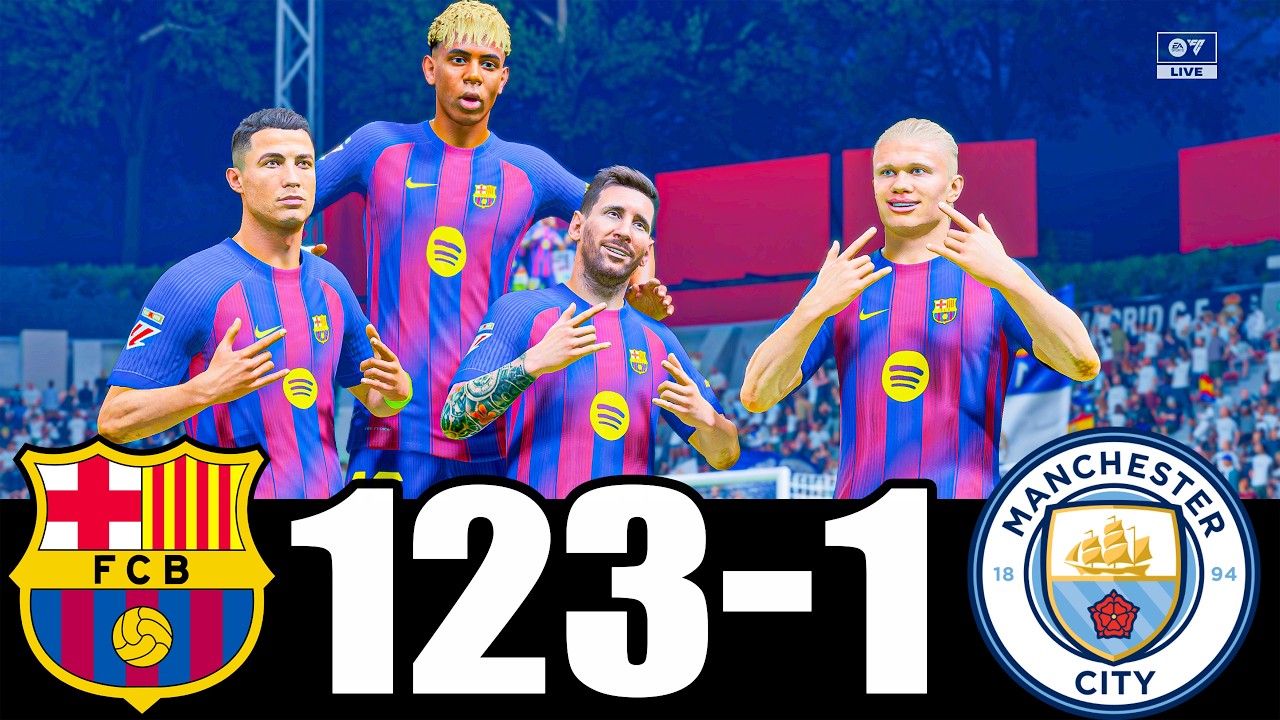 RONALDO, MESSI, LAMINE YAMAL, MBAPPE ALL BEST PLAYERS IN THE WORLD PLAYING TOGETHER | MESSALDO FC 26