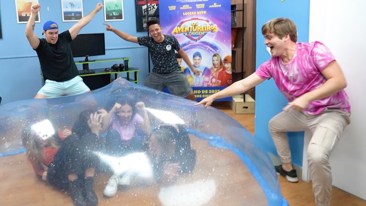 FIZ 10 DESAFIOS COM SLIME (COBRINDO PESSOAS)