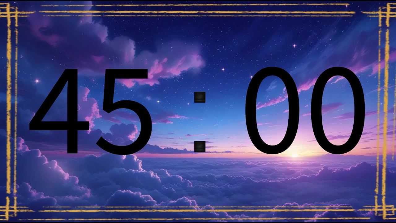 45 minutes countdown timer