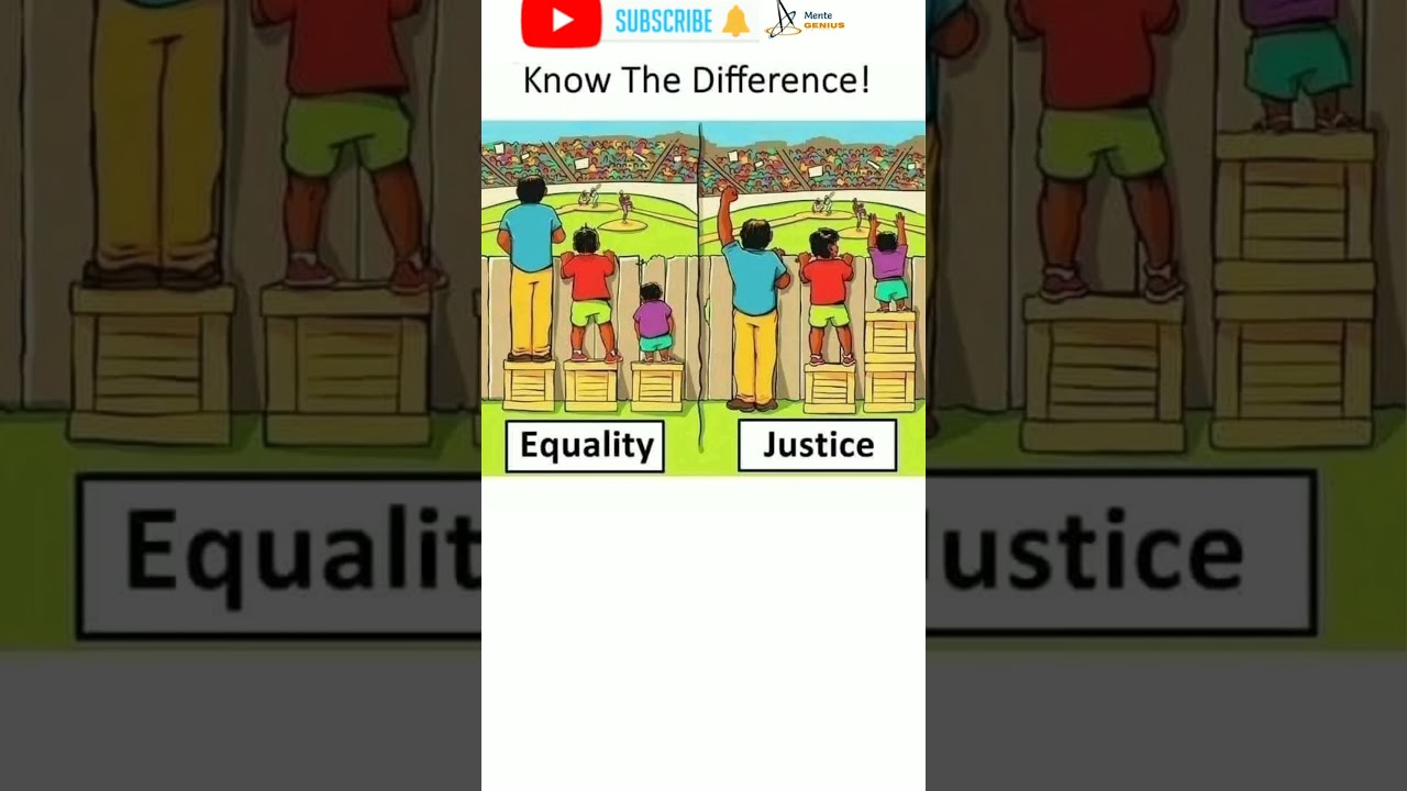 Difference between Equality and Justice ⚖️ #dreams #life #goals