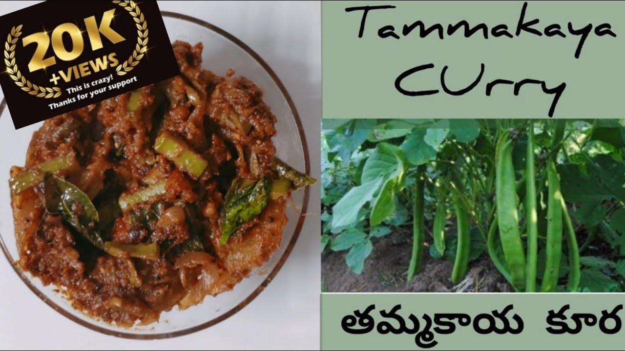 Traditional Tammakaya Recipe | Village style Thammakaya Curry in Telugu | Sword beans| thamma kaya