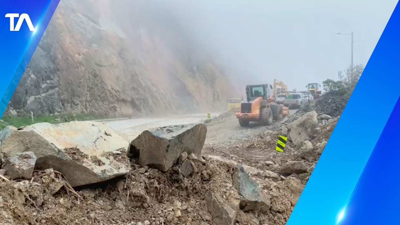 Se trabajará en la estabilización del talud vía Cuenca-Molleturo-El Empalme