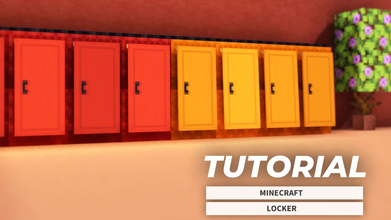 Minecraft: How To Make High School Lockers (Tutorial)
