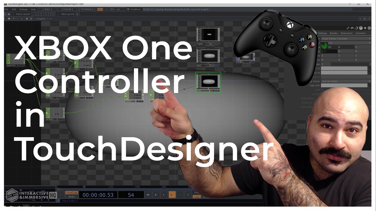 XBOX One Controller in TouchDesigner - TouchDesigner Tutorial 042