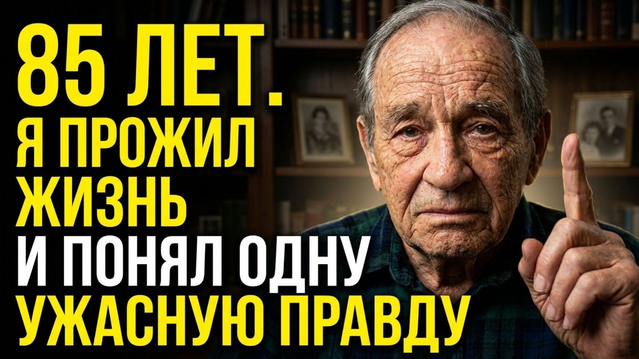 Мне 85 лет. Я понял это слишком поздно