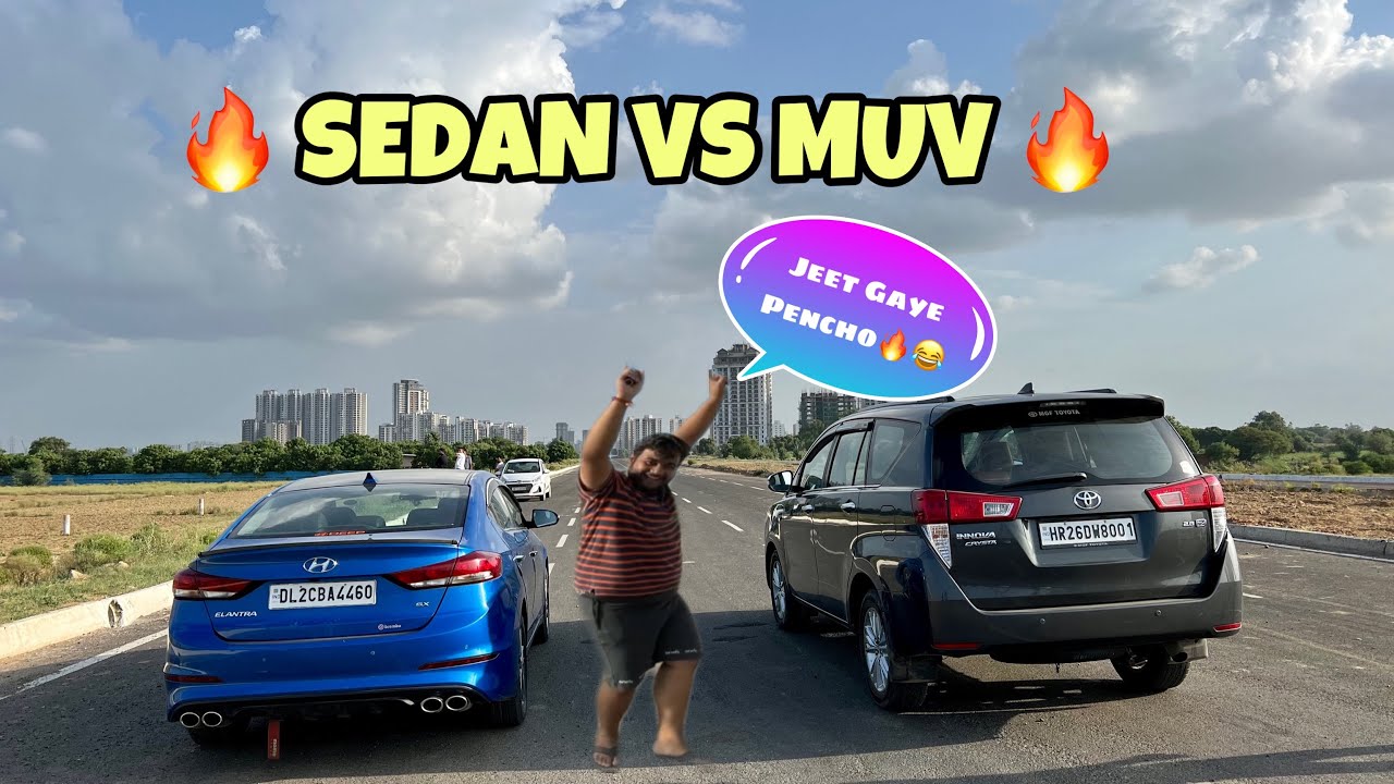 ELANTRA VS INNOVA CRYSTA DRAG RACE 🔥