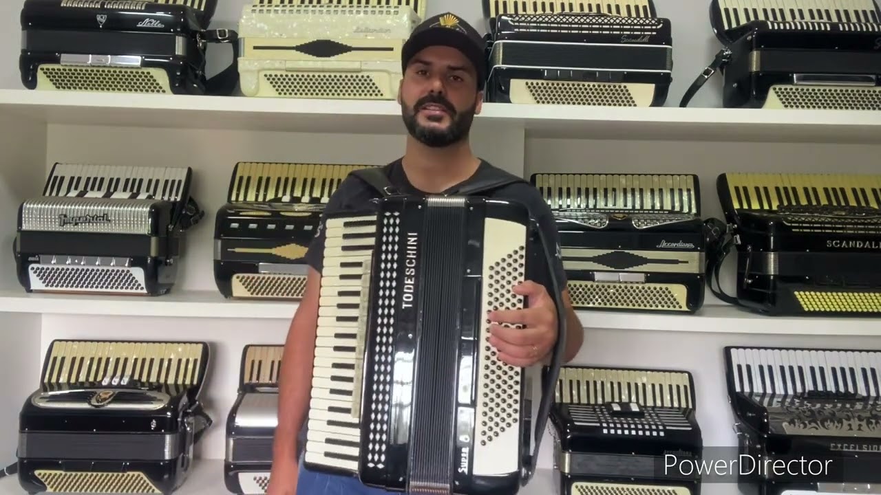 À venda Acordeon Gaita TODESCHINI SUPER 8🇧🇷 IMPECÁVEL 🪗🪗‼️