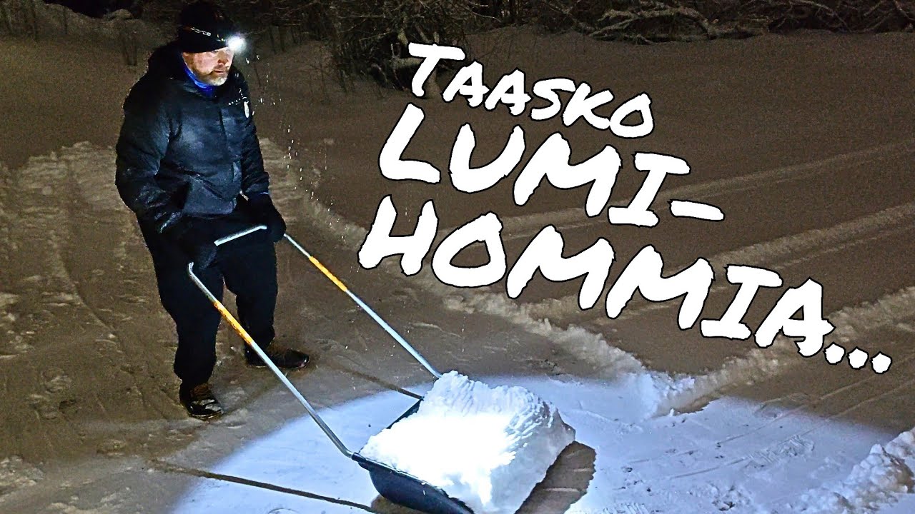 TEHDÄÄN LUMIHOMMAT ENNEN KU LUMET SULAA 😅❄️ #lumilinko #juhahoo