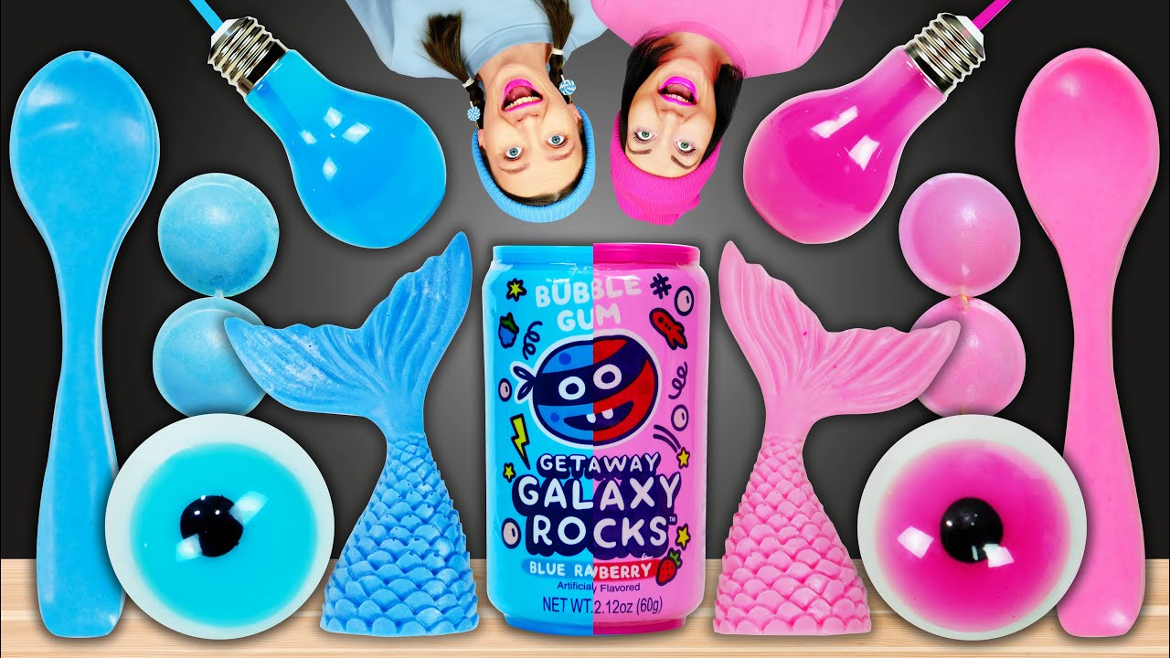 Pink vs Blue Food  Mukbang  by Pico Pocky