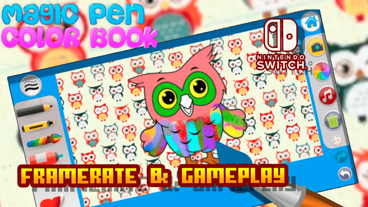Magic Pen Color Book - (Nintendo Switch) - Framerate & Gameplay