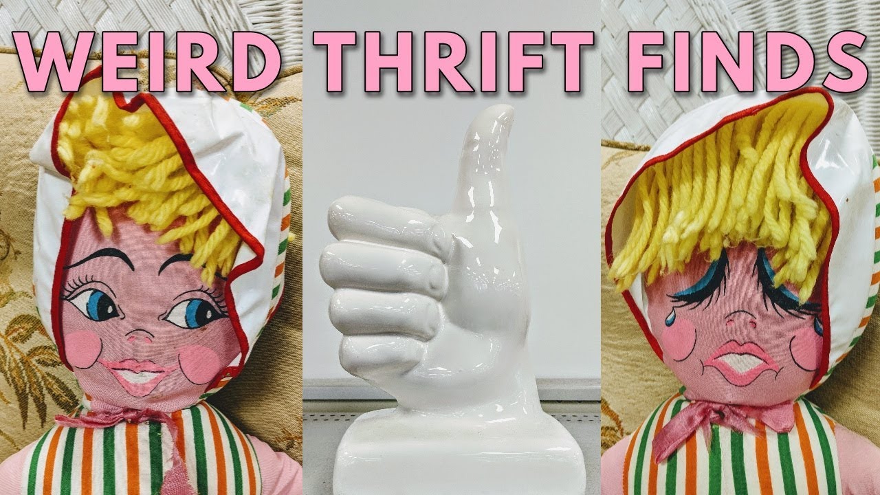 Goodwill Thrift Shopping with Me+Haul-Weird & Interesting Thrift Finds!