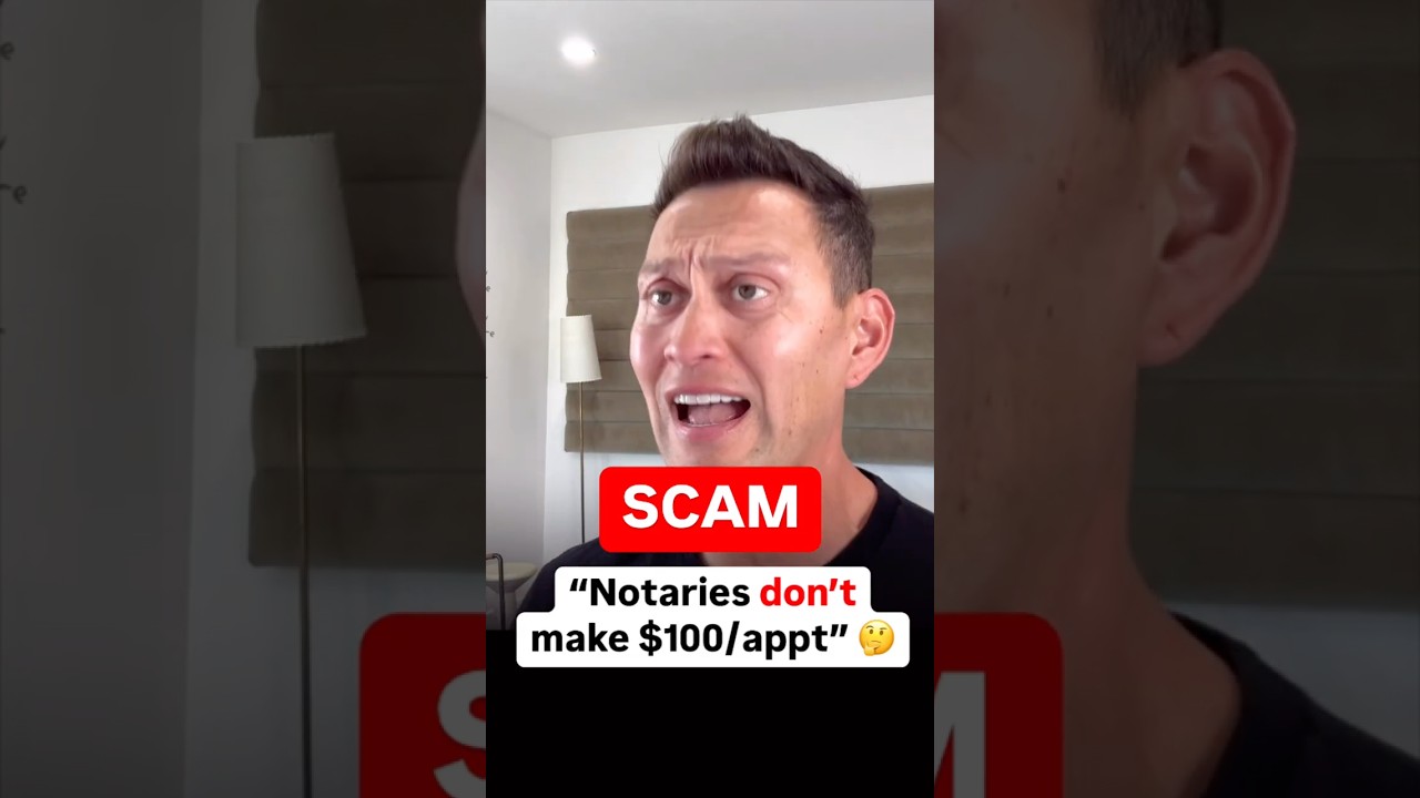 SCAM? 🚨 How Are Notary Signing Agents Making $100 Per Appt!?